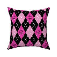 Monster High - Pink rhombus (argyle)