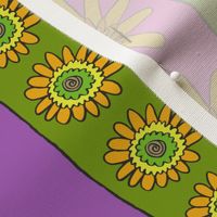 Sunflower + Color Stripes - Vertical