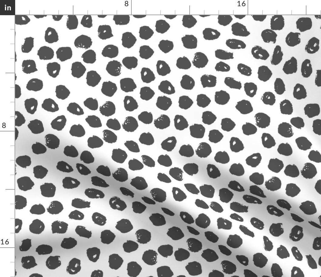 dots // dot fabric charcoal grey dot fabric andrea lauren design
