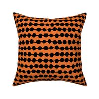 Dots in Rows - Orange/Black by Andrea Lauren