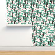 palm trees // palms palm print palm tree tropical pink and green cute summer exotic print