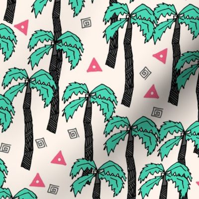 palm trees // palms palm print palm tree tropical pink and green cute summer exotic print