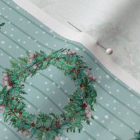 Snowy Holiday Wreaths - Small