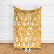 Rocket Science Damask (large orange)