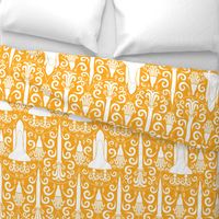 Rocket Science Damask (large orange)