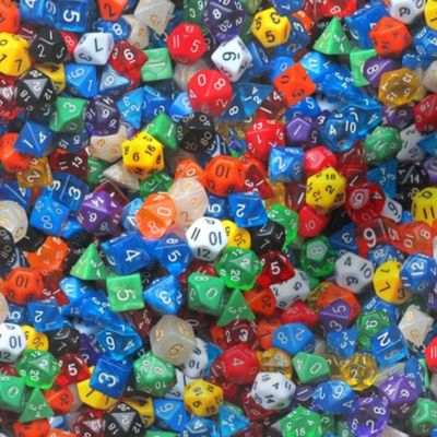 a sea of dice