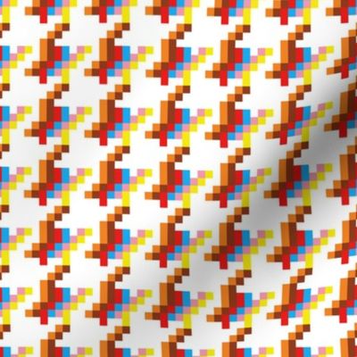Pixels pied-de-poule (white)
