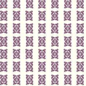 Plum Damask Tiles