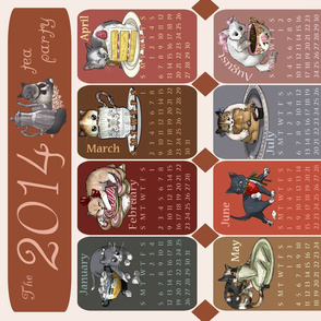 2014 Kitten Tea (Towel) Party Calendar