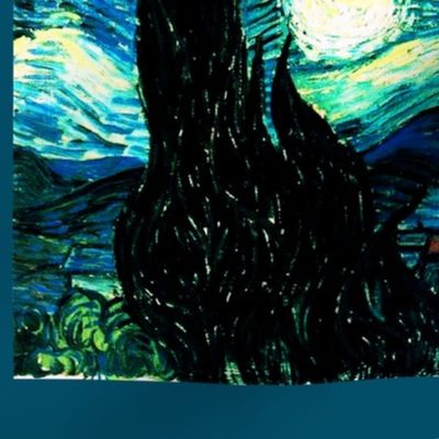 Van Gogh's Starry Night {teal version}