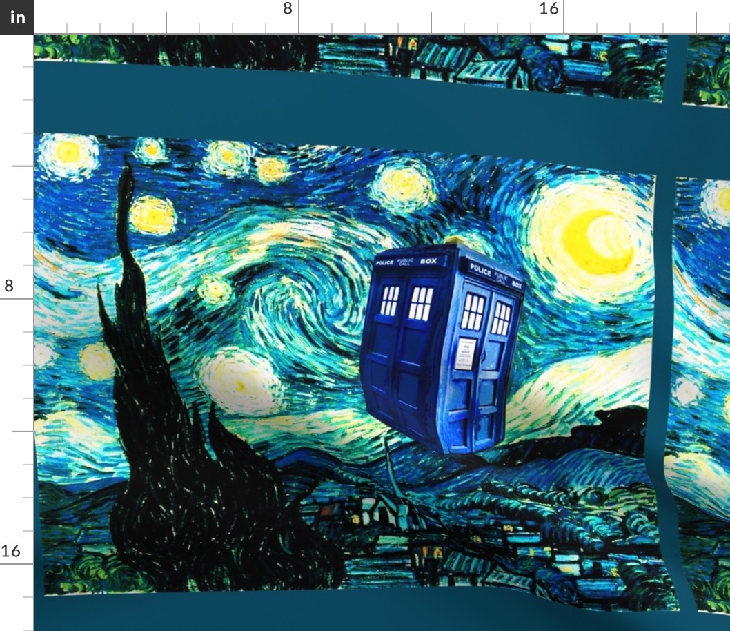 Van Gogh's Starry Night {teal version}