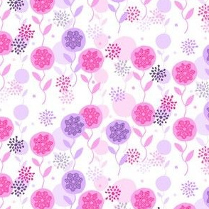 Spring Garden (Pink &Purple) - by Kara Peters