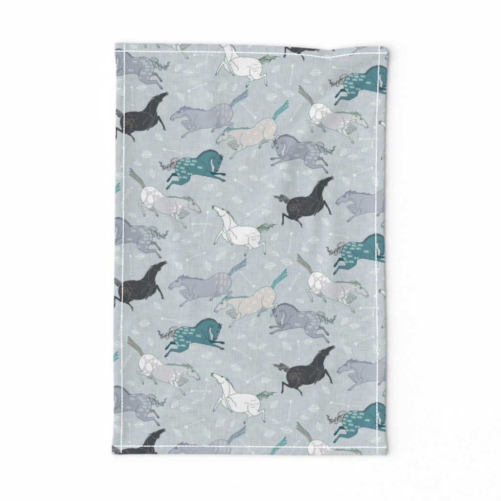 Wild horses Blue (small)