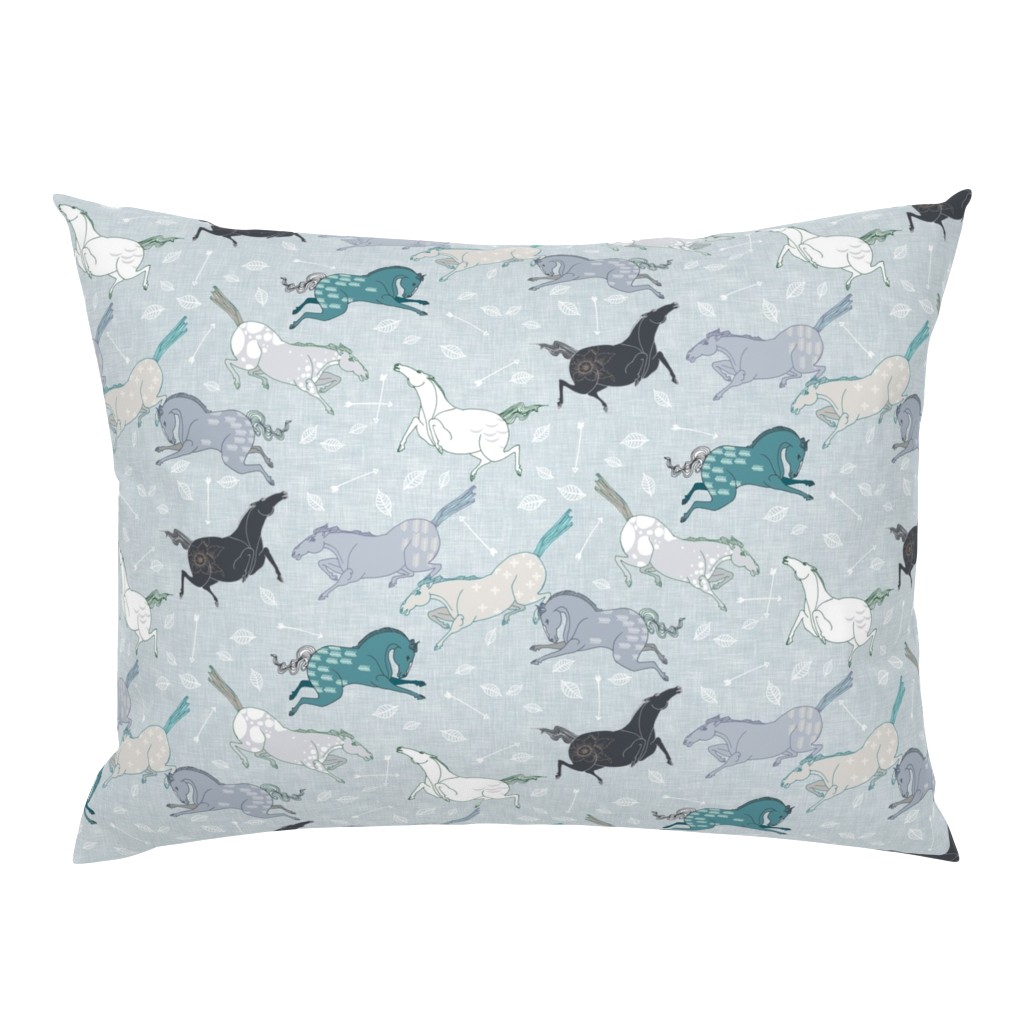 Wild horses Blue (small)