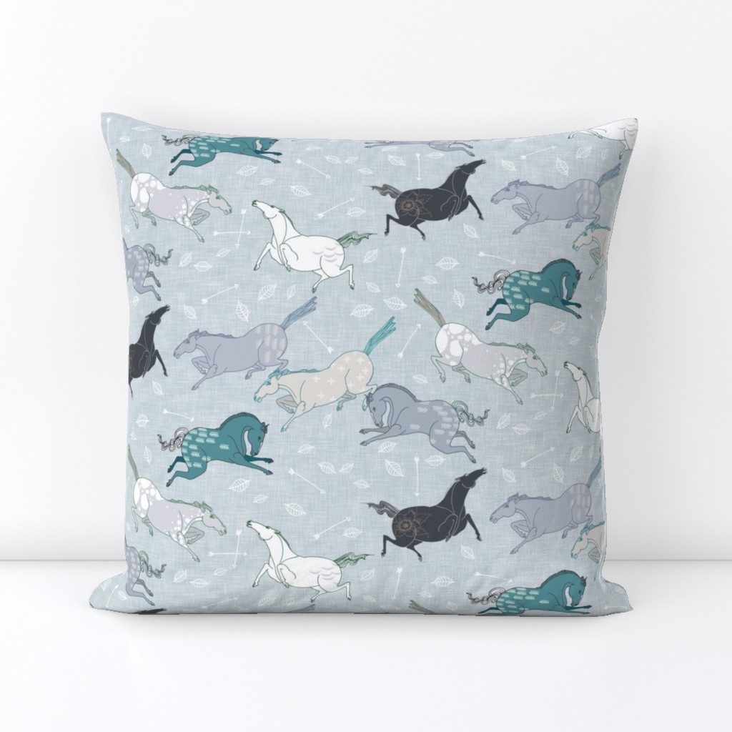 Wild horses Blue (small)