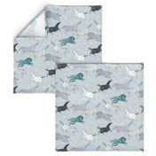 Wild horses Blue (small)