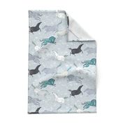 Wild horses Blue (small)