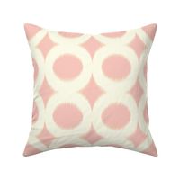 pink circle ikat