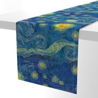 starry, starry night sky - bright colors (large 24" x 28.8" repeat)