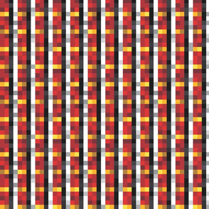 8-bit Tartan Red