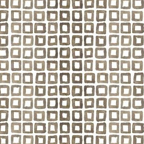 Brown Waterolour Grid - open