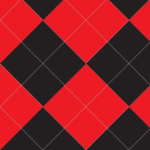 Red and Black Argyle