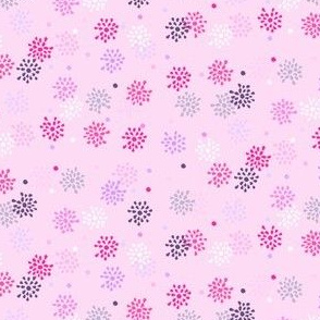 Spring Flowers (Pink & Purple)  - by Kara Peters