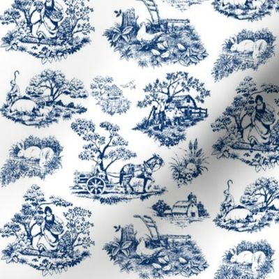 Countryside Toile Blue