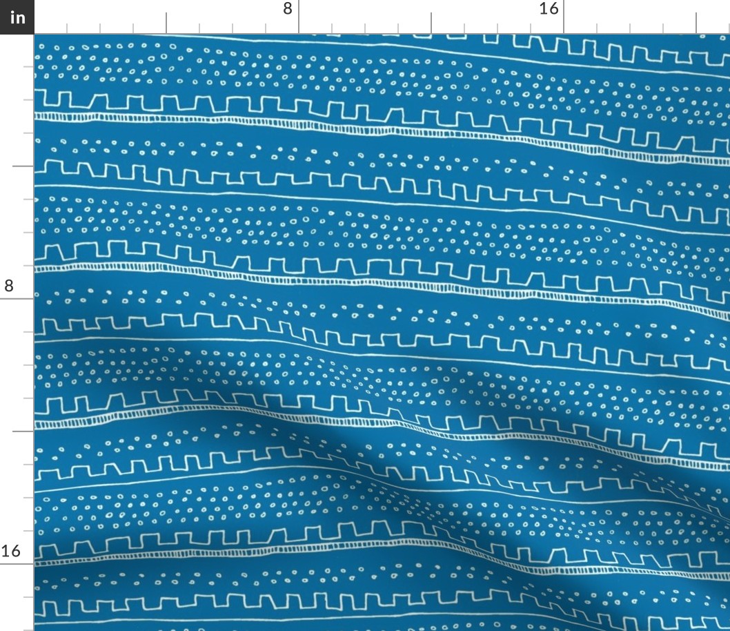 Horizontal Blue Stripe