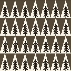 trees // brown triangle outdoors cream khaki forest 