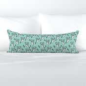 geo deer head // pale turquoise design andrea lauren geometric fabric deer design 