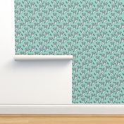 geo deer head // pale turquoise design andrea lauren geometric fabric deer design 