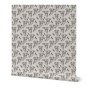 geo deer head // grey deer head fabric andrea lauren deer nursery baby fabric