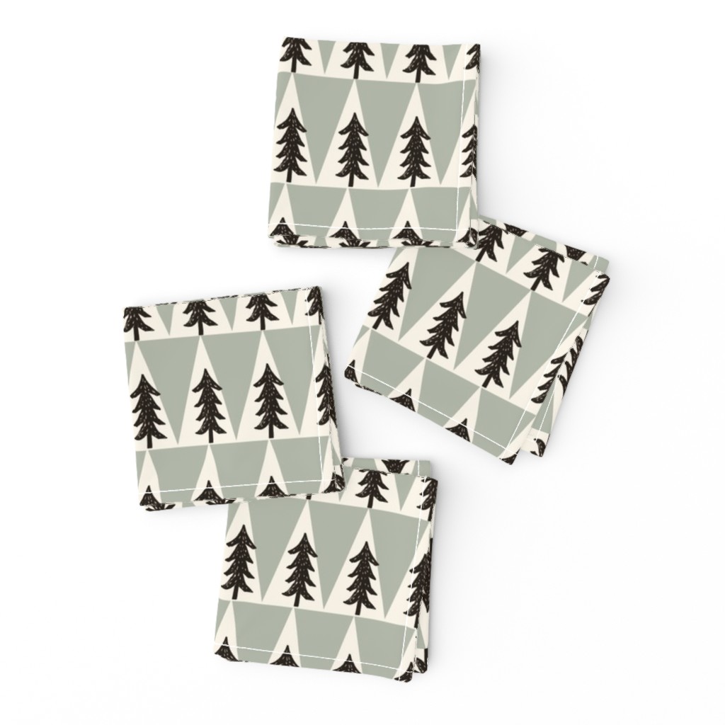 trees // forest woodland camping triangles boys room outdoors 