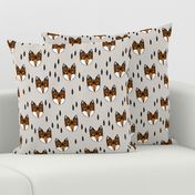 fox // geometric fox head kids baby nursery trendy kids grey baby boy gender neutral fox design for kids