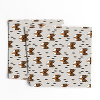 fox // geometric fox head kids baby nursery trendy kids grey baby boy gender neutral fox design for kids