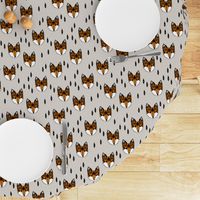 fox // geometric fox head kids baby nursery trendy kids grey baby boy gender neutral fox design for kids