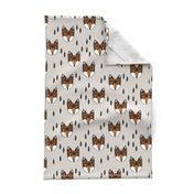 fox // geometric fox head kids baby nursery trendy kids grey baby boy gender neutral fox design for kids