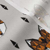 fox // geometric fox head kids baby nursery trendy kids grey baby boy gender neutral fox design for kids