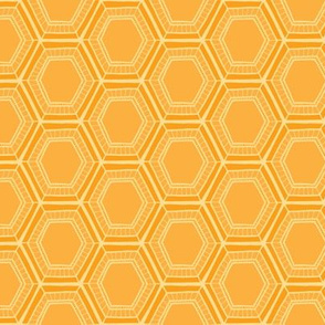 Yellow Honeycomb Floral