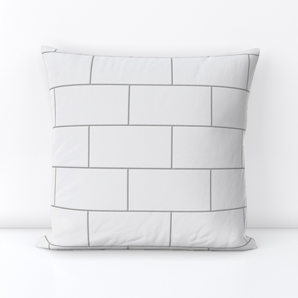 subway tile - white