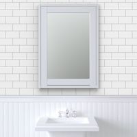 subway tile - white