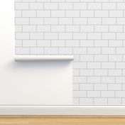 subway tile - white