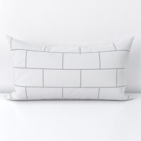 subway tile - white