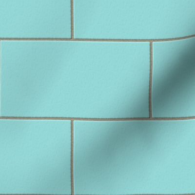 subway tile - robins egg blue