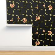 8 bit pizza black