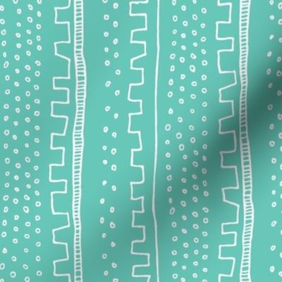 Vertical Teal Stripe