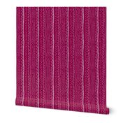 Vertical Raspberry Stripe