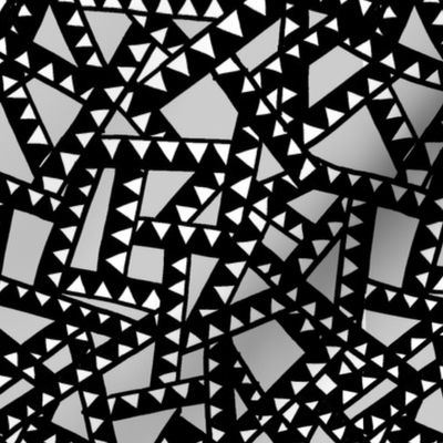 Triangle Tape - Black, White 