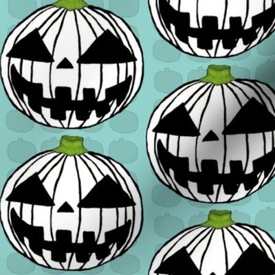White Pumpkin Jack O Lantern Halloween